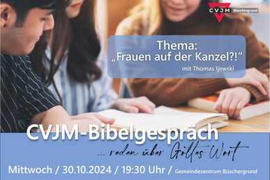 CVJM Bibelgespräch - reden über Gottes Wort